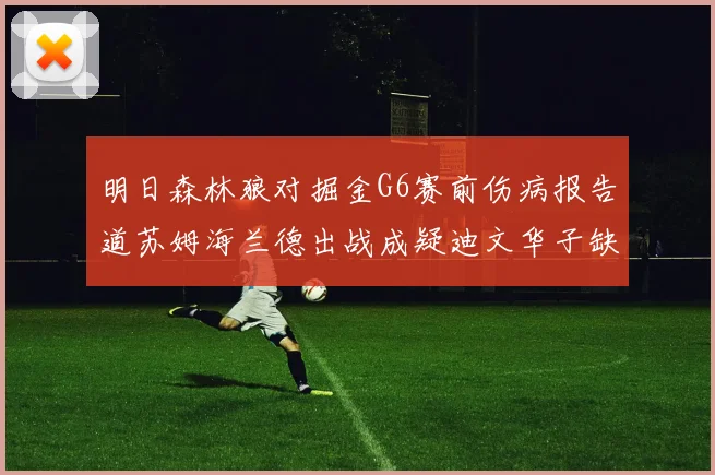 明日森林狼对掘金G6赛前伤病报告道苏姆海兰德出战成疑迪文华子缺阵